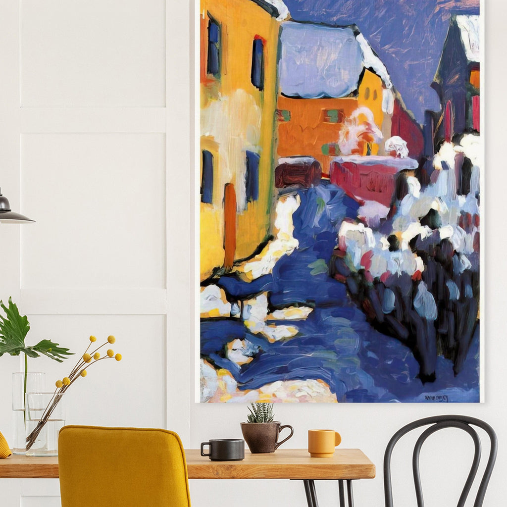 CEMETERY AND VICARAGE IN KOCHEL 1909 Poster | Wassily Kandinsky Poster | Wassily Kandinsky Shop