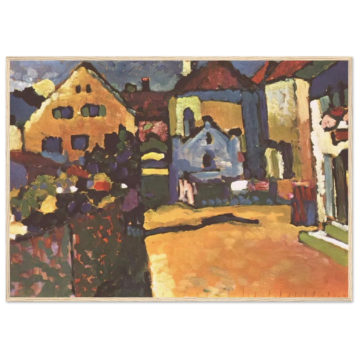 GRUNGASSE IN MURNAU 1909 Framed Poster | Wassily Kandinsky Framed Prints Wall Art | Wassily Kandinsky Shop