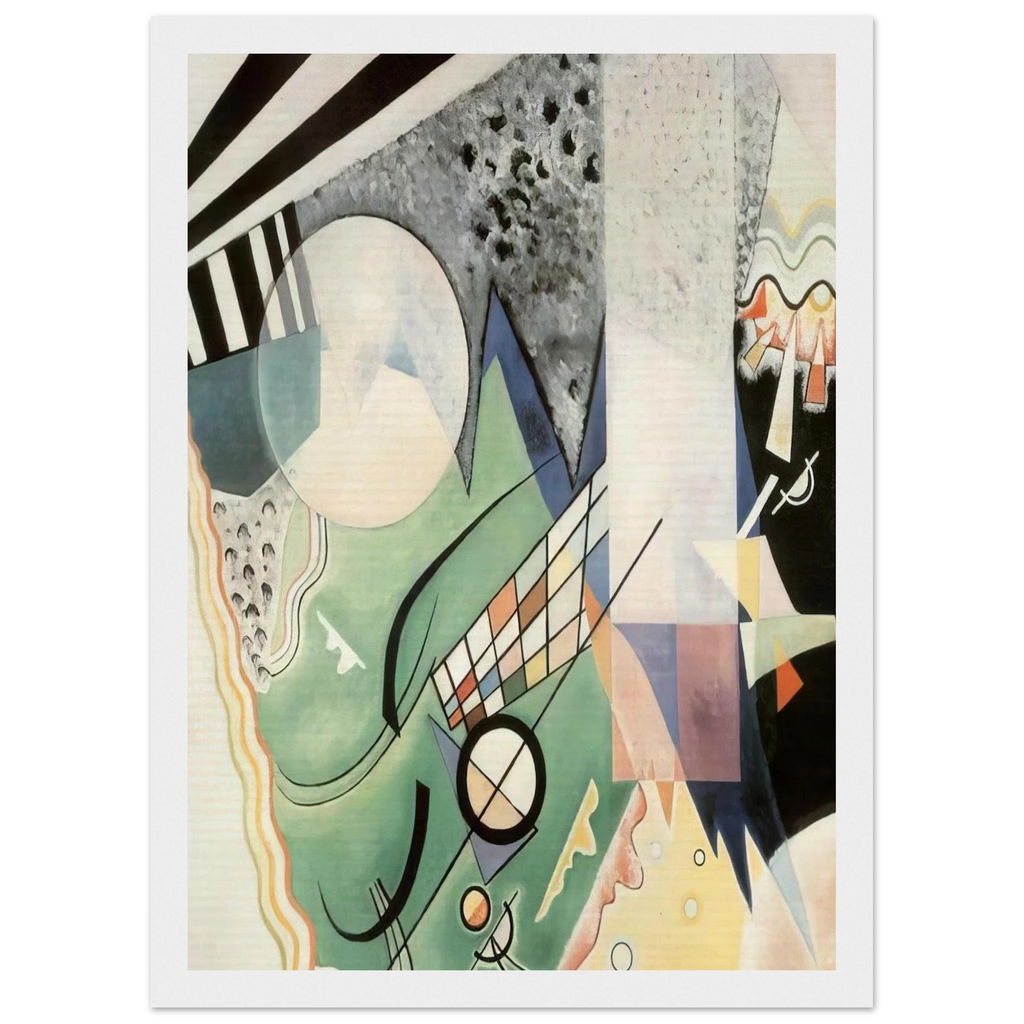 GREEN COMPOSITION 1923 Framed Poster | Wassily Kandinsky Framed Prints Wall Art | Wassily Kandinsky Shop