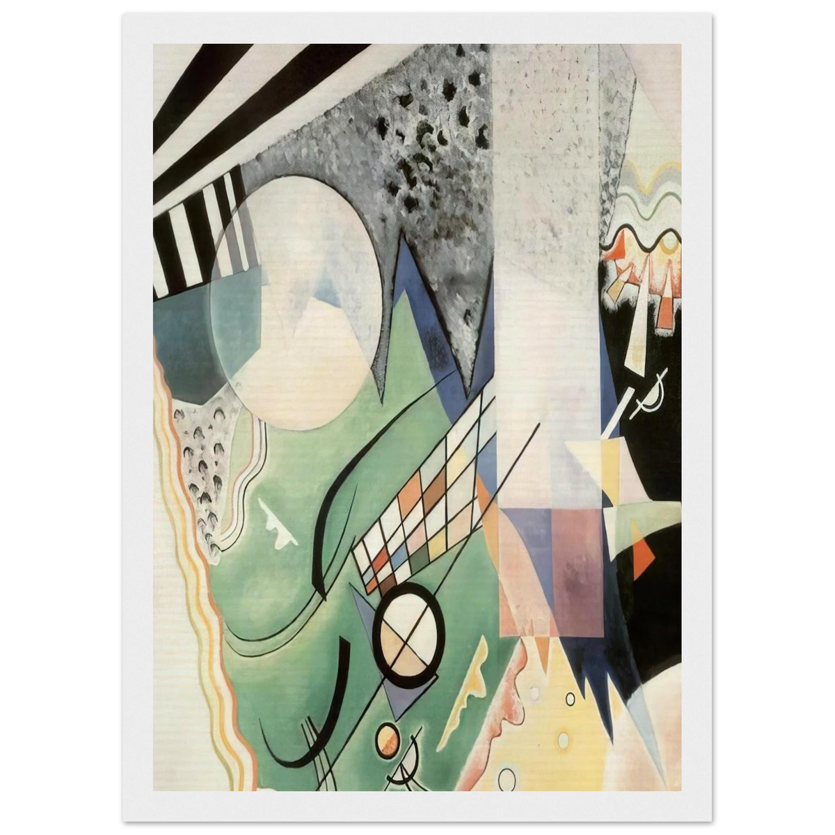 GREEN COMPOSITION 1923 Framed Poster | Wassily Kandinsky Framed Prints Wall Art | Wassily Kandinsky Shop