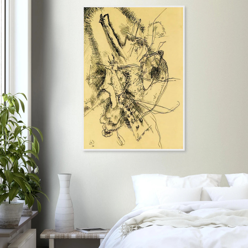 DRAWING FOR ETCHING II 1916 Framed Poster | Wassily Kandinsky Framed Prints Wall Art | Wassily Kandinsky Shop
