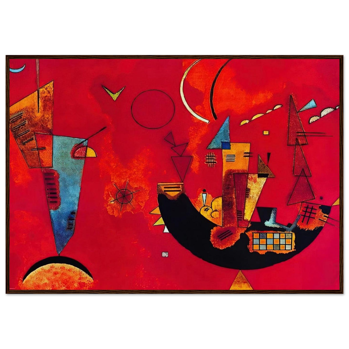 MIT UND GEGEN 1929 Framed Poster | Wassily Kandinsky Framed Prints Wall Art | Wassily Kandinsky Shop