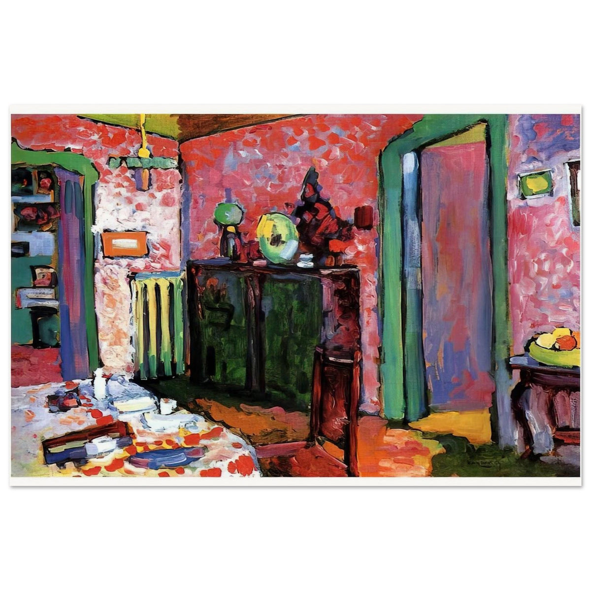 INTERIOR MY DINING ROOM 1909 Poster | Wassily Kandinsky Poster | Wassily Kandinsky Shop