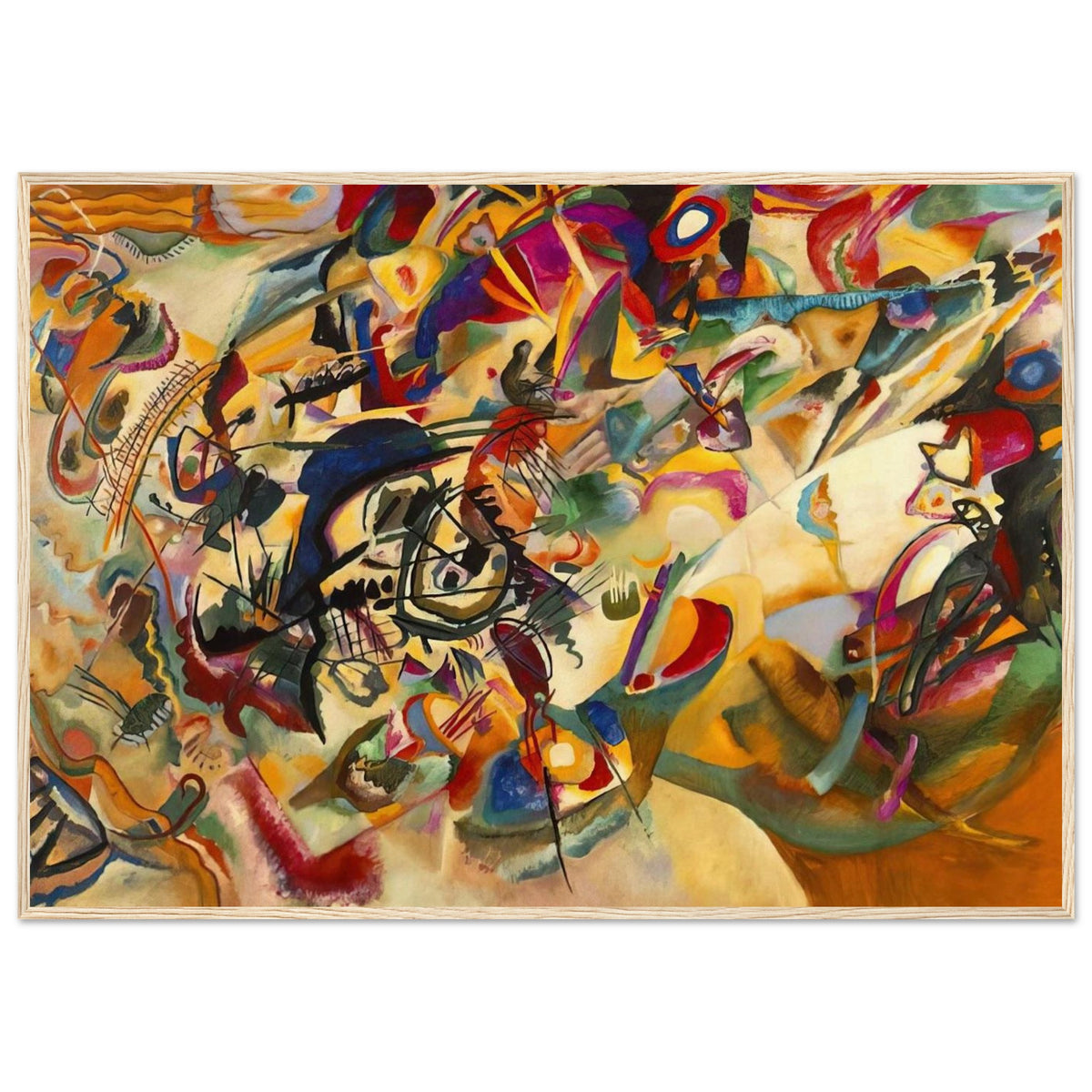 COMPOSITION VII 1913 Framed Poster | Wassily Kandinsky Framed Prints Wall Art | Wassily Kandinsky Shop