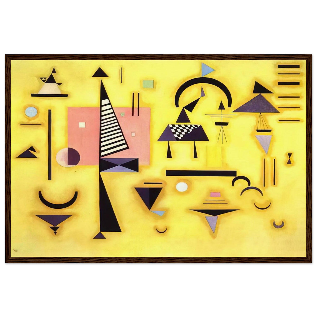 DECISIVE PINK 1932 Framed Poster | Wassily Kandinsky Framed Prints Wall Art | Wassily Kandinsky Shop