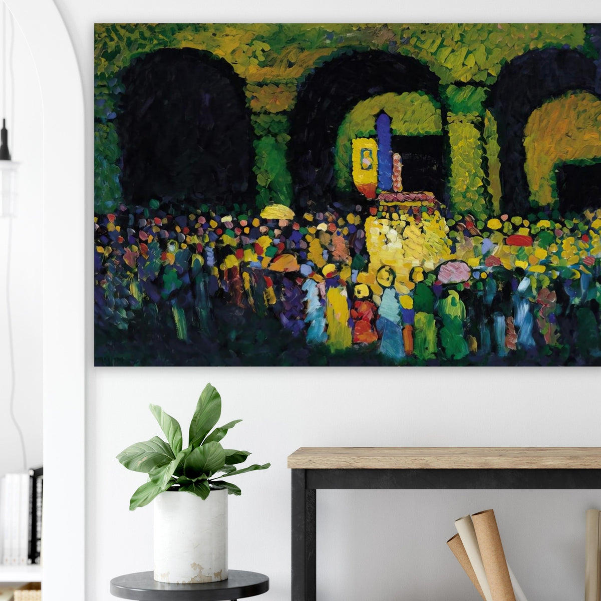 THE LUDWIGSKIRCHE IN MUNICH 1908 Poster | Wassily Kandinsky Poster | Wassily Kandinsky Shop