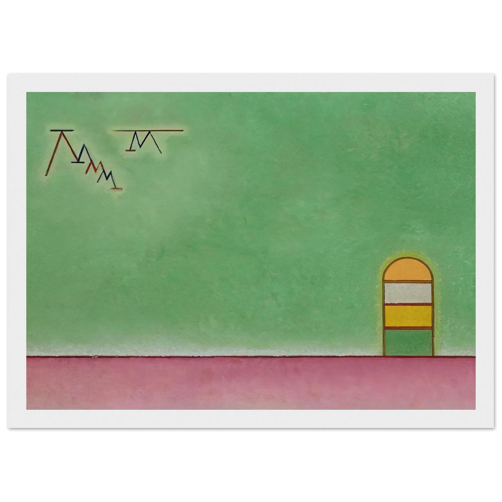 GREEN EMPTYNESS 1930 Framed Poster | Wassily Kandinsky Framed Prints Wall Art | Wassily Kandinsky Shop