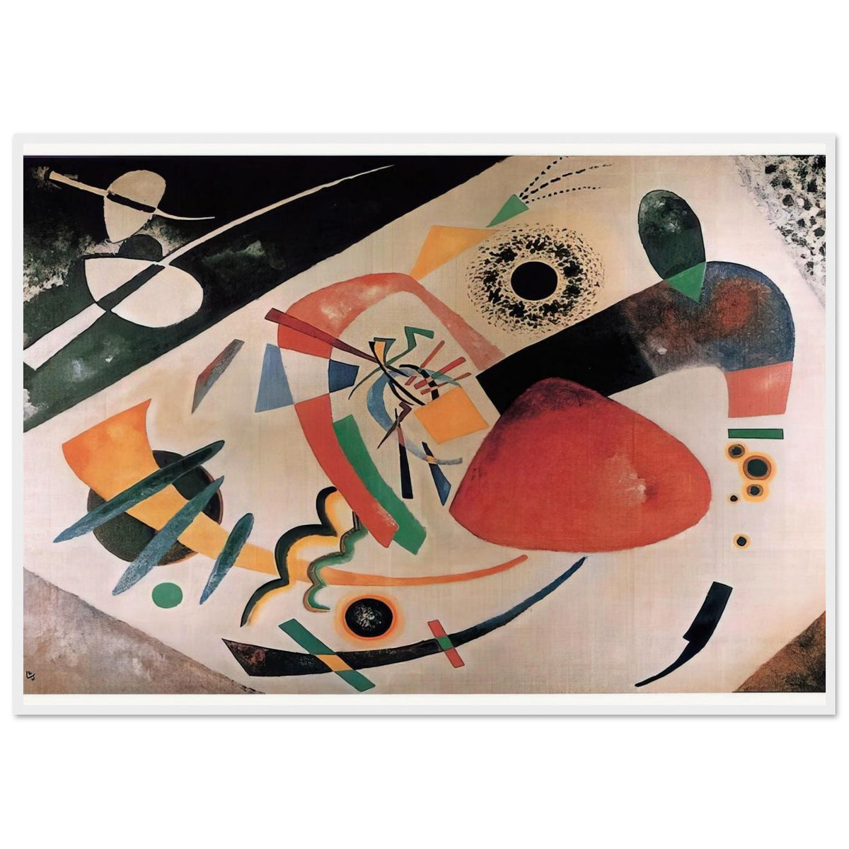 RED SPOT II 1921 Framed Poster | Wassily Kandinsky Framed Prints Wall Art | Wassily Kandinsky Shop