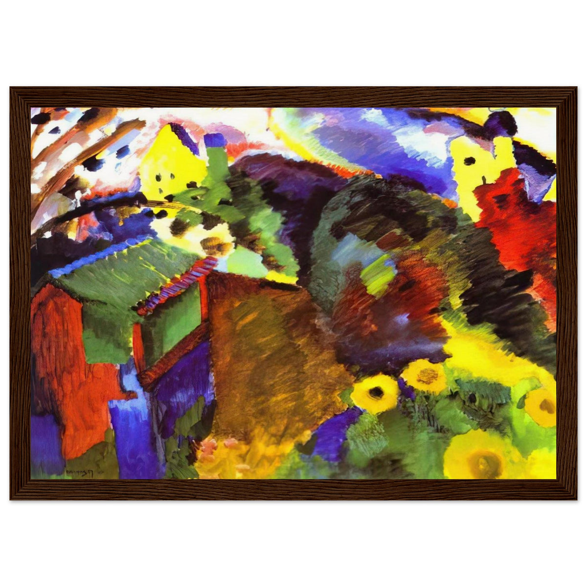 MURNAU GARDEN 1910 Framed Poster | Wassily Kandinsky Framed Prints Wall Art | Wassily Kandinsky Shop