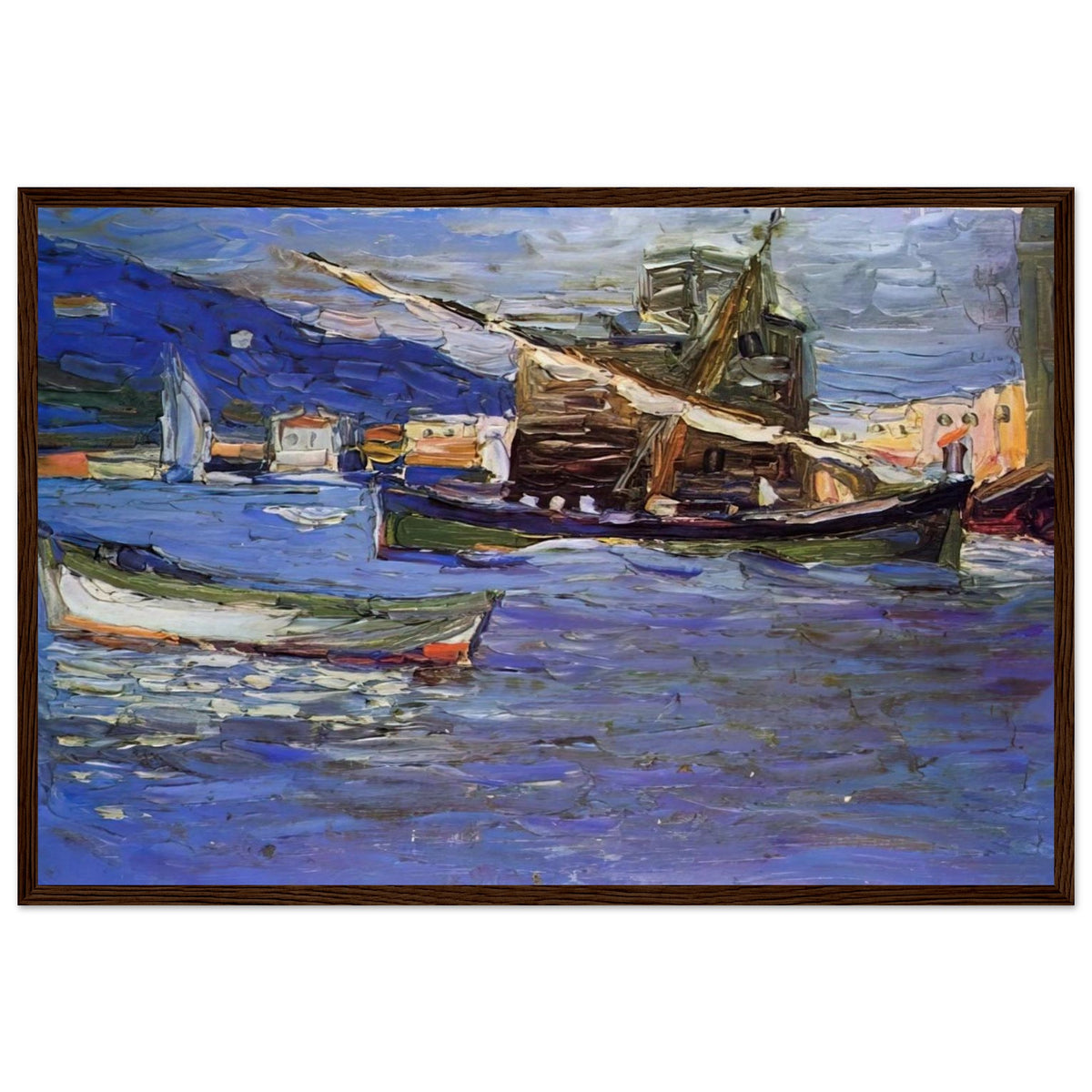 RAPALLO GRAUER DAY 1905 Framed Poster | Wassily Kandinsky Framed Prints Wall Art | Wassily Kandinsky Shop