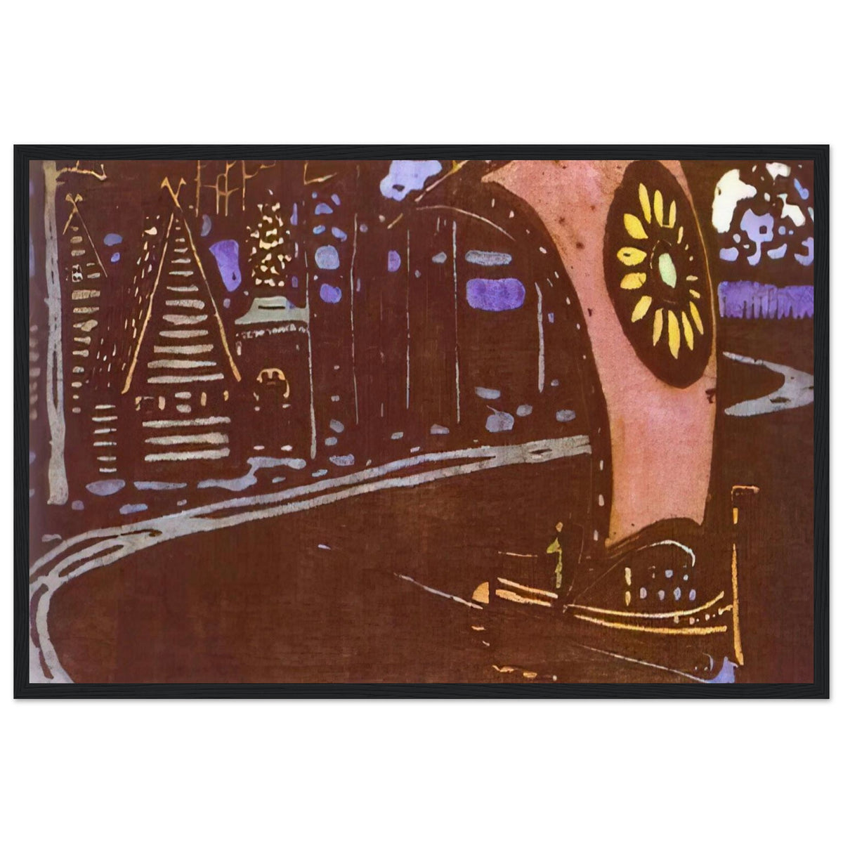 THE GOLDEN SAIL 1903 Framed Poster | Wassily Kandinsky Framed Prints Wall Art | Wassily Kandinsky Shop