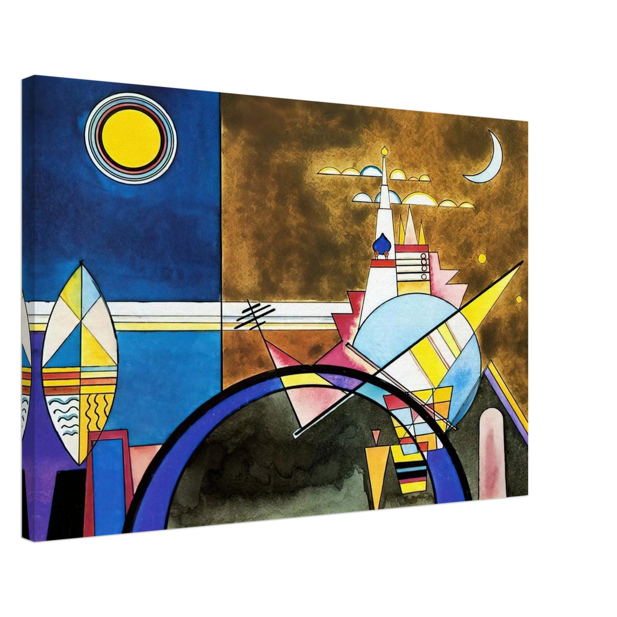 PICTURE XVI THE GREAT GATE OF KIEV STAGE SET FOR MUSSORGSKY S PICTURES AT AN EXHIBITION IN 1928 Canvas | Wassily Kandinsky Canvas | Wassily Kandinsky Shop