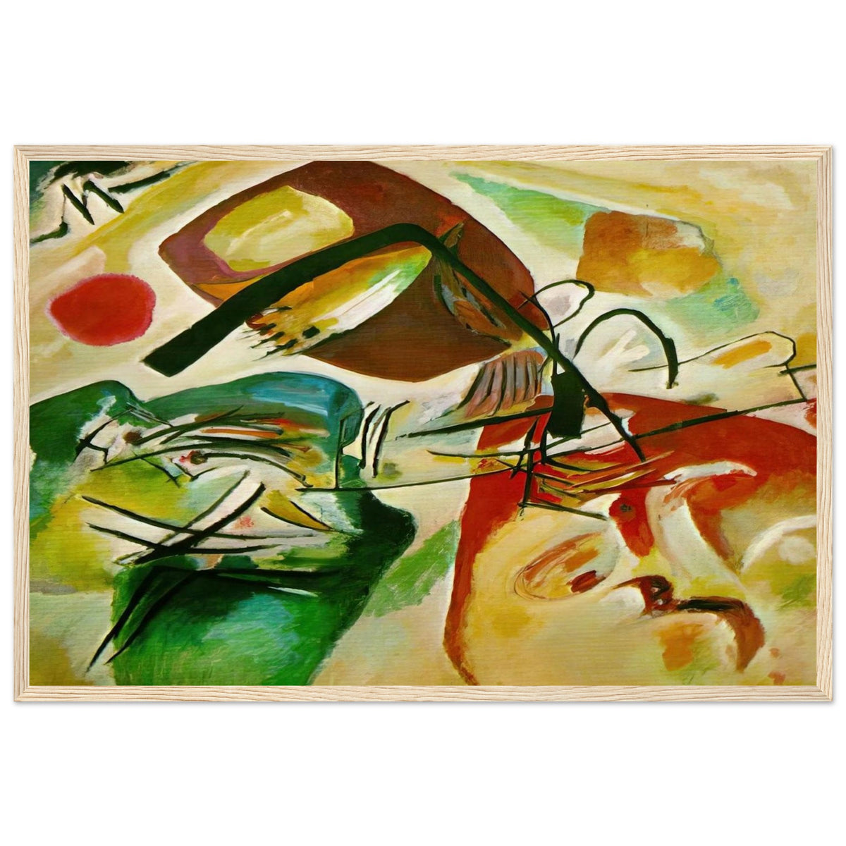 PICTURE WITH A BLACK ARCH 1912 Framed Poster | Wassily Kandinsky Framed Prints Wall Art | Wassily Kandinsky Shop