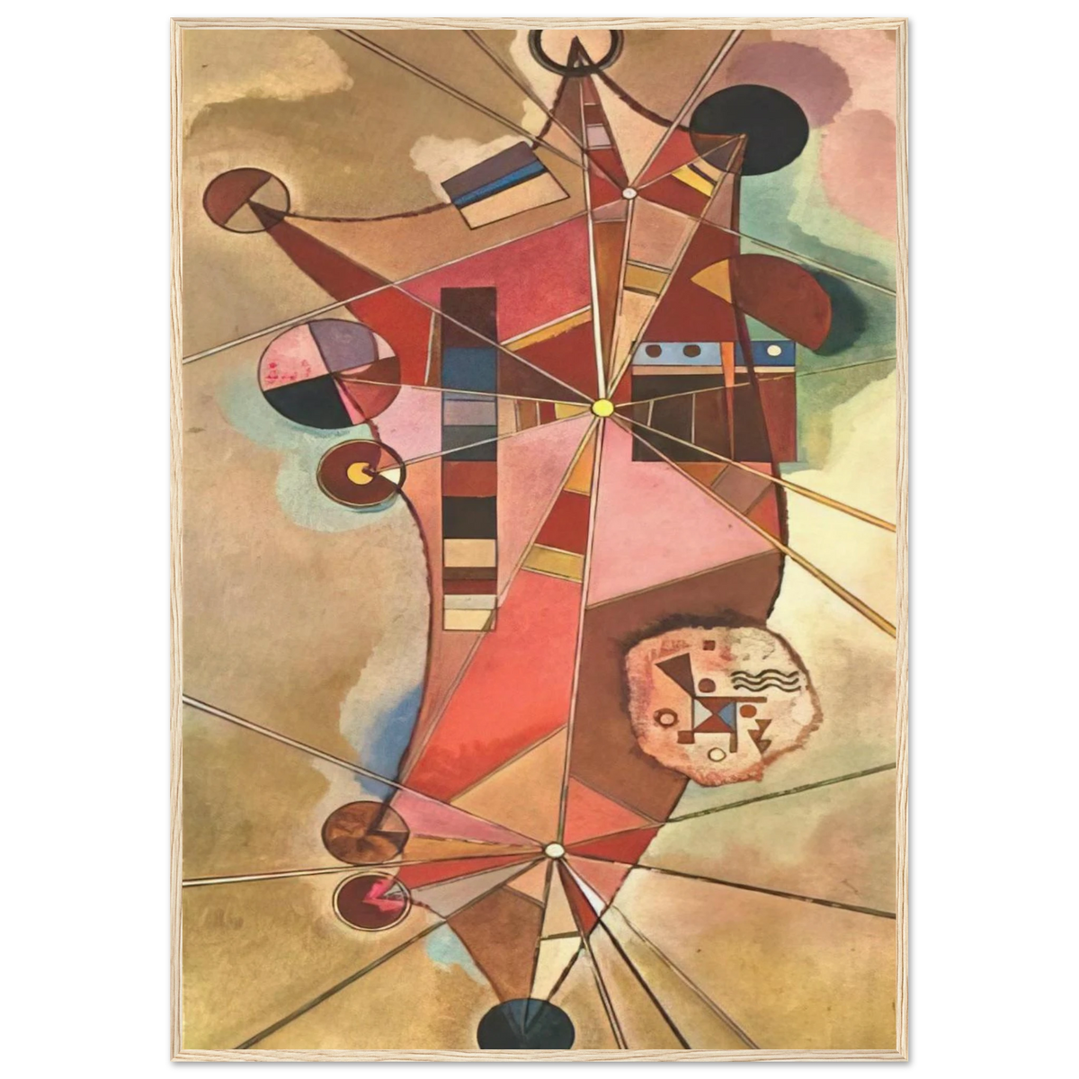 FIXED POINTS Framed Poster | Wassily Kandinsky Framed Prints Wall Art | Wassily Kandinsky Shop