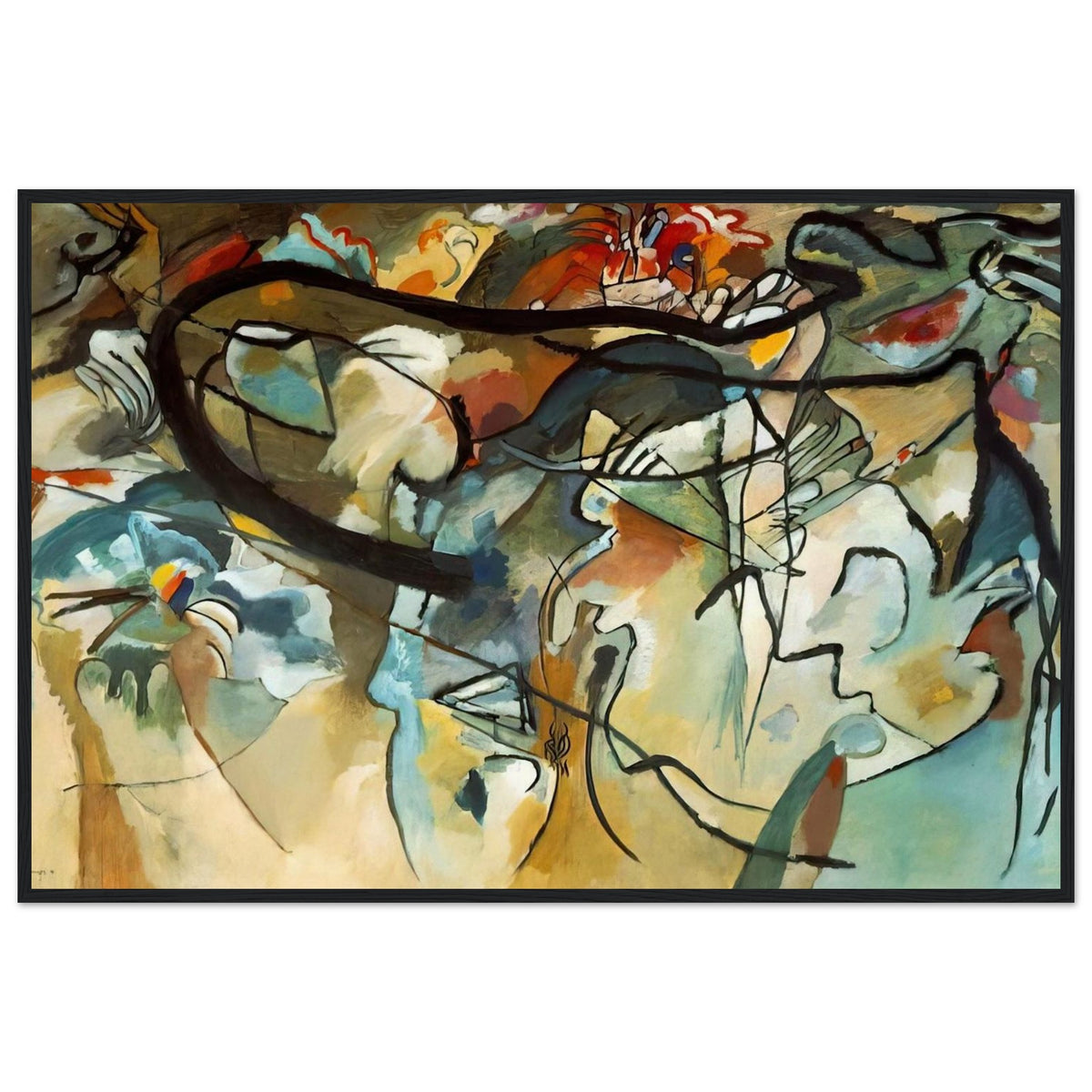 COMPOSITION V 1911 Framed Poster | Wassily Kandinsky Framed Prints Wall Art | Wassily Kandinsky Shop