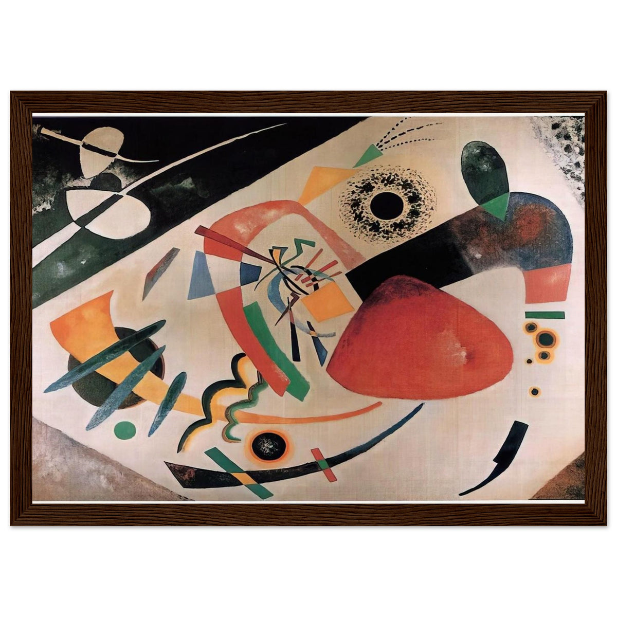 RED SPOT II 1921 Framed Poster | Wassily Kandinsky Framed Prints Wall Art | Wassily Kandinsky Shop
