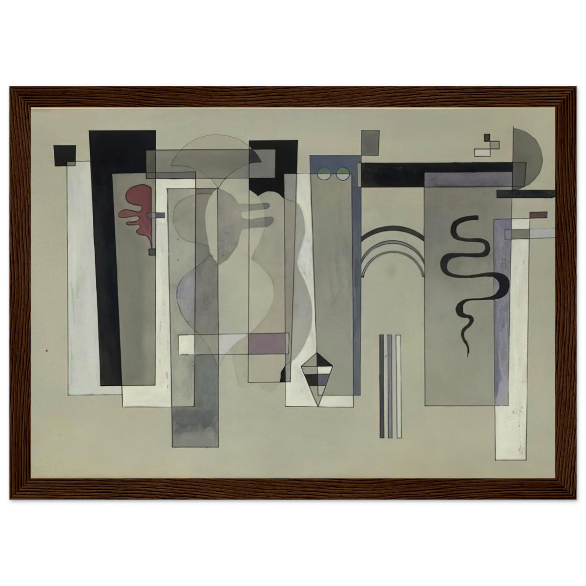 SURFACES MEETING 1934 Framed Poster | Wassily Kandinsky Framed Prints Wall Art | Wassily Kandinsky Shop