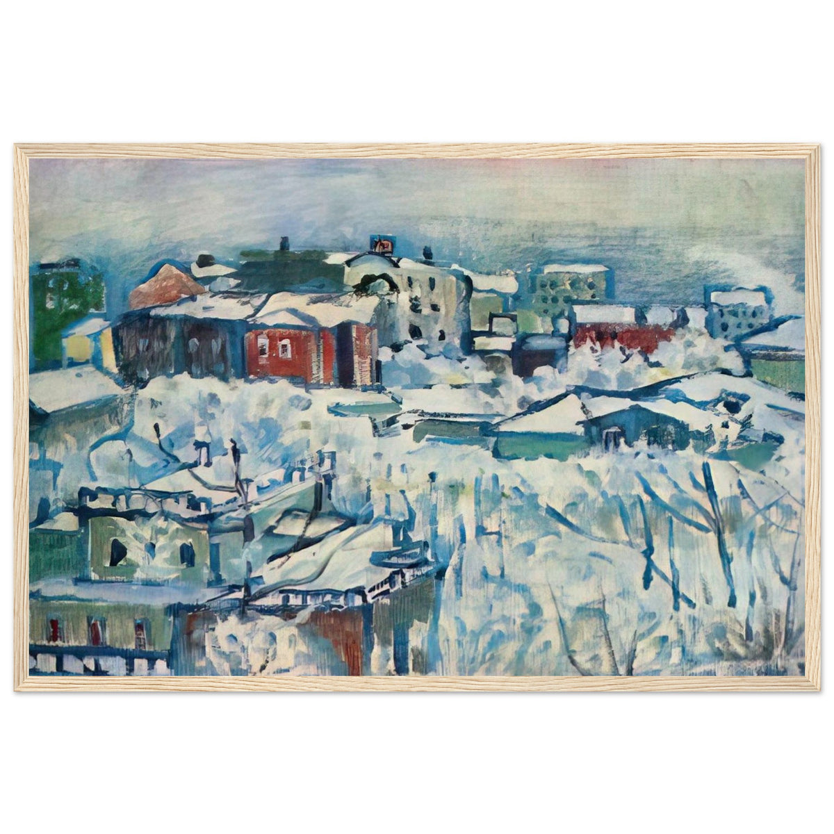 MOSCOW SMOLENSKY BOULEVARD STUDY 1916 Framed Poster | Wassily Kandinsky Framed Prints Wall Art | Wassily Kandinsky Shop