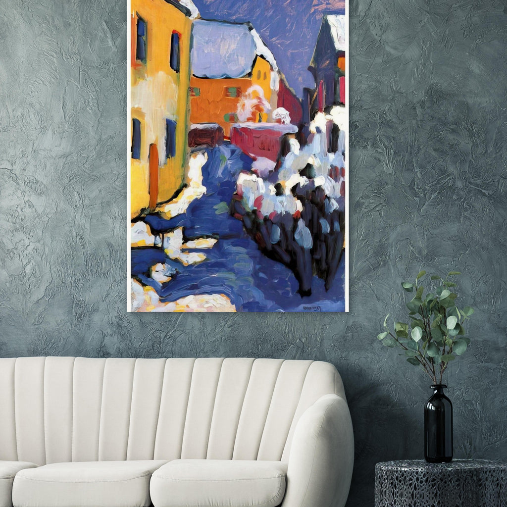 CEMETERY AND VICARAGE IN KOCHEL 1909 Poster | Wassily Kandinsky Poster | Wassily Kandinsky Shop