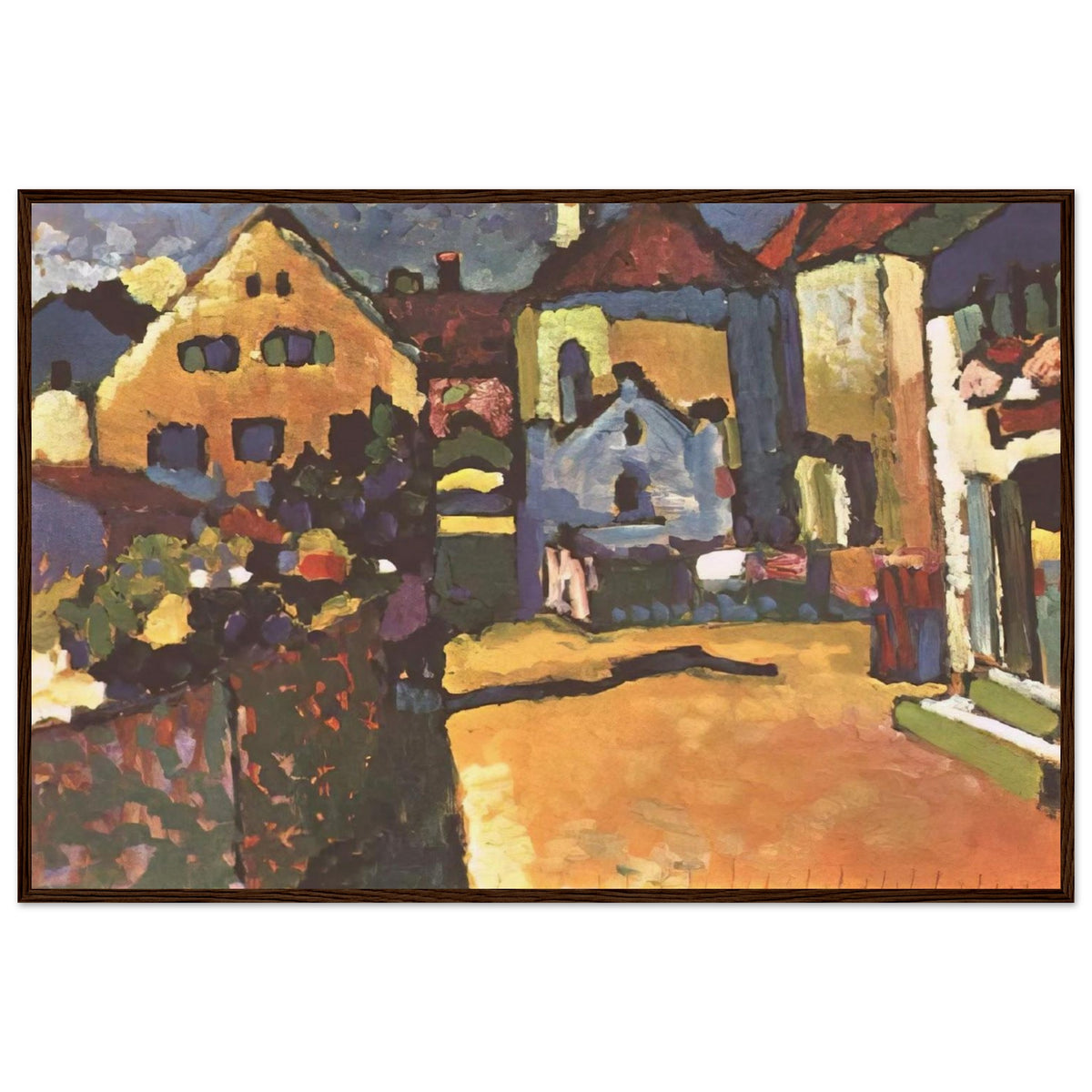 GRUNGASSE IN MURNAU 1909 Framed Poster | Wassily Kandinsky Framed Prints Wall Art | Wassily Kandinsky Shop