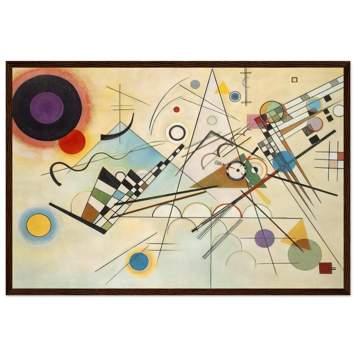 COMPOSITION VIII 1923 Framed Poster | Wassily Kandinsky Framed Prints Wall Art | Wassily Kandinsky Shop