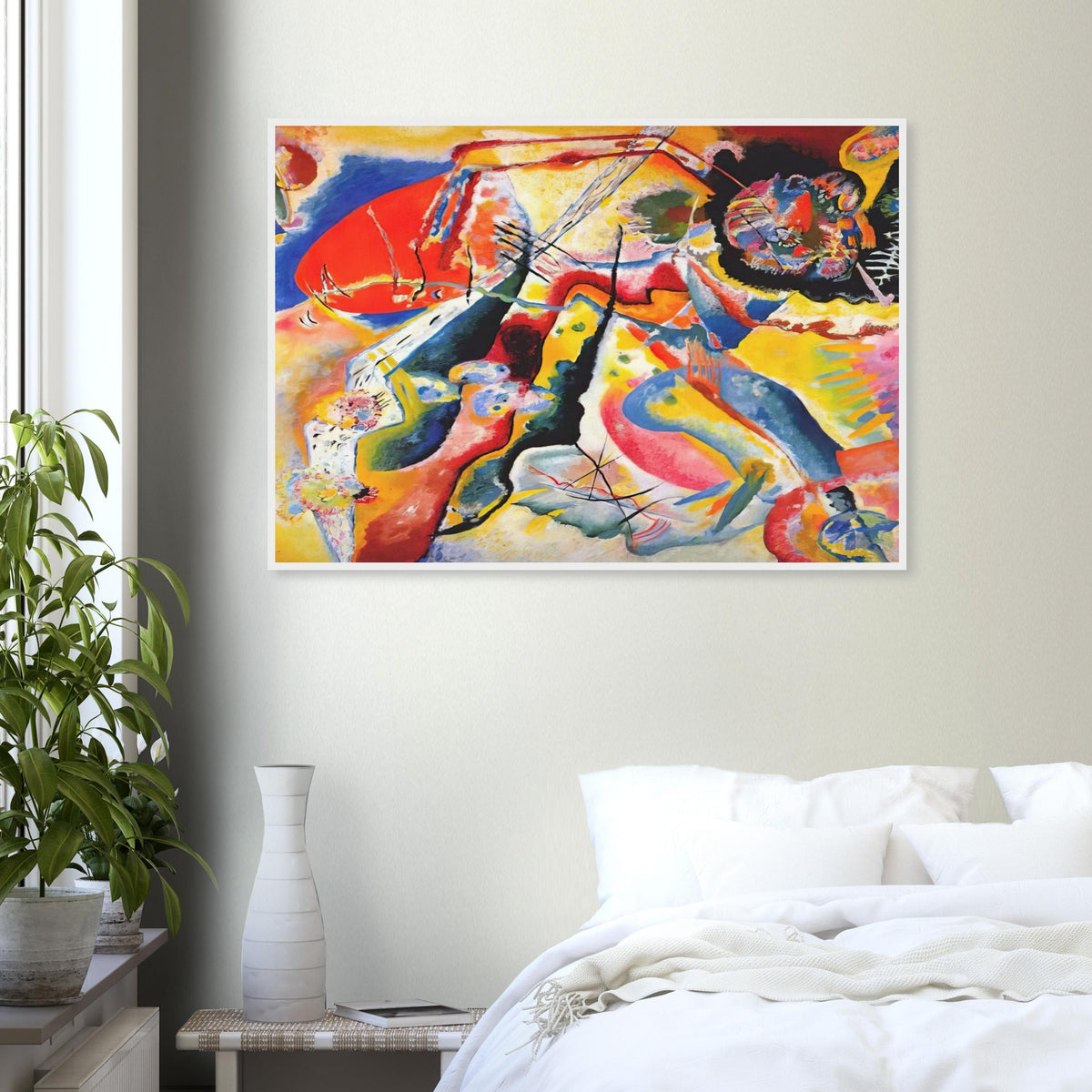 PAINTING WITH RED SPOT 1914 Framed Poster | Wassily Kandinsky Framed Prints Wall Art | Wassily Kandinsky Shop