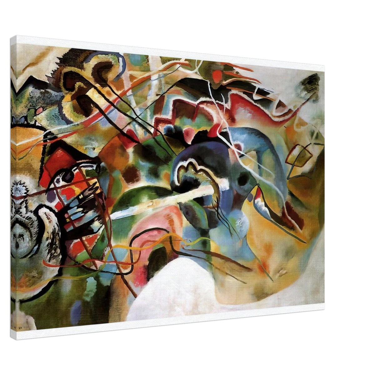 PICTURE WITH A WHITE BORDER 1913 Canvas | Wassily Kandinsky Canvas | Wassily Kandinsky Shop