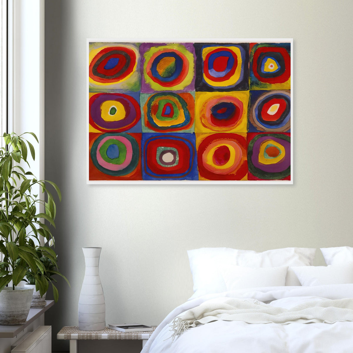 COLOR STUDY SQUARES WITH CONCENTRIC CIRCLES 1913 Framed Poster | Wassily Kandinsky Framed Prints Wall Art | Wassily Kandinsky Shop