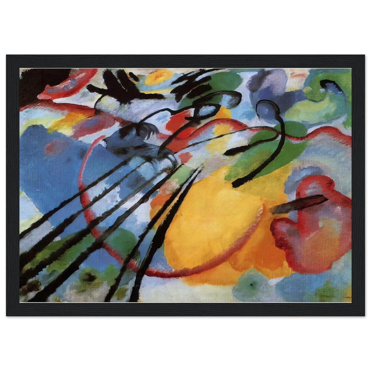 IMPROVISATION 26 ROWING 1912 Framed Poster | Wassily Kandinsky Framed Prints Wall Art | Wassily Kandinsky Shop