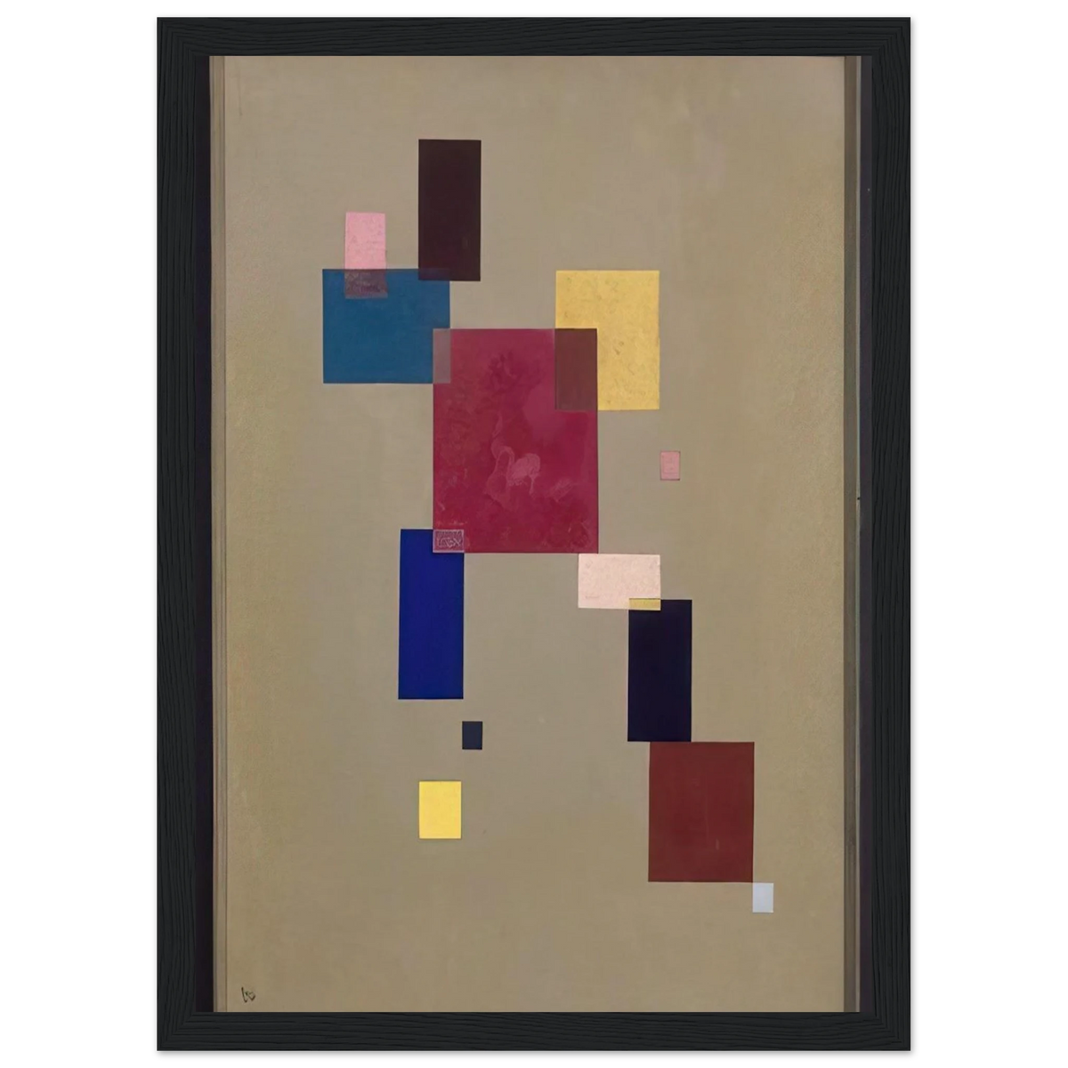 THREE RECTANGLES 1930 Framed Poster | Wassily Kandinsky Framed Prints Wall Art | Wassily Kandinsky Shop