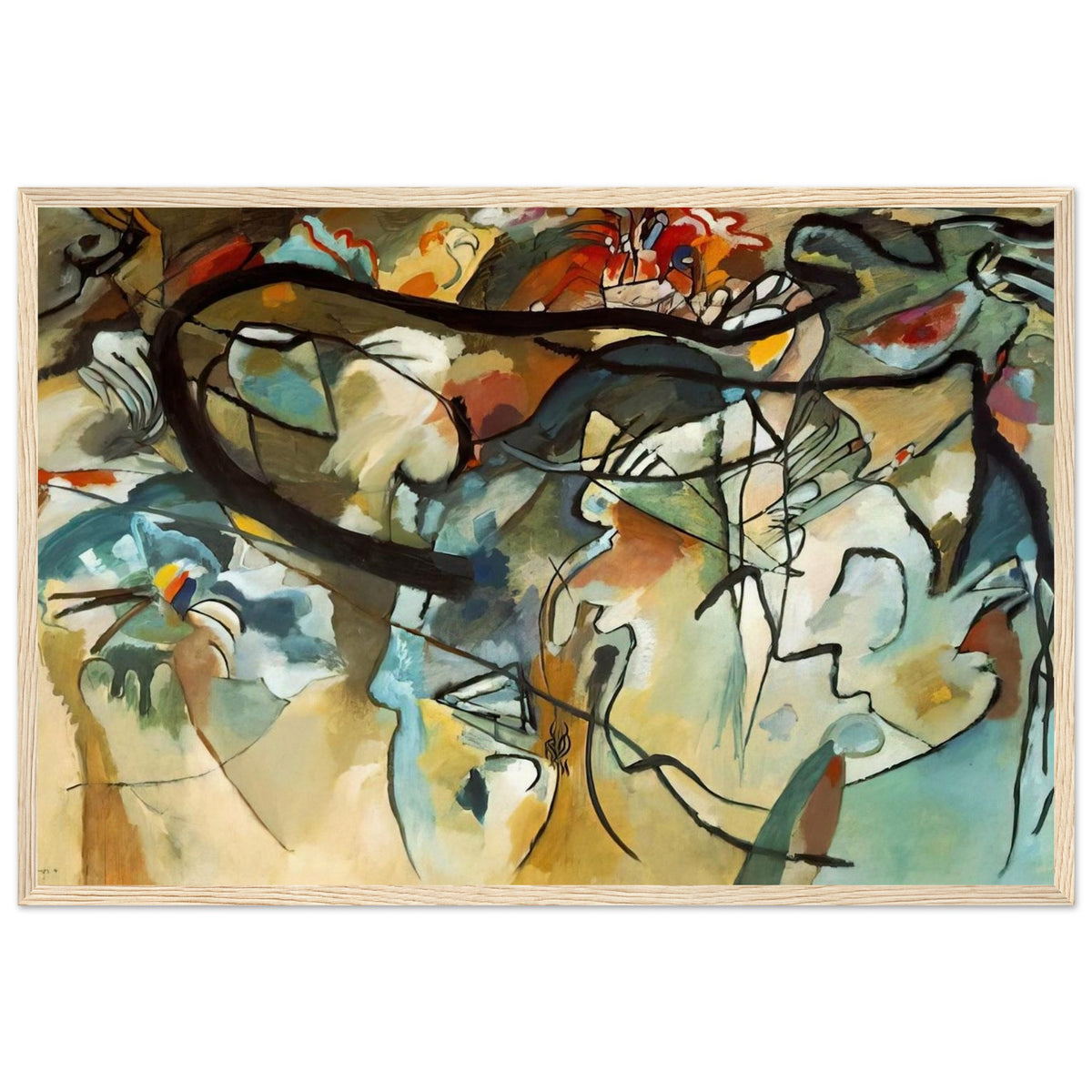COMPOSITION V 1911 Framed Poster | Wassily Kandinsky Framed Prints Wall Art | Wassily Kandinsky Shop
