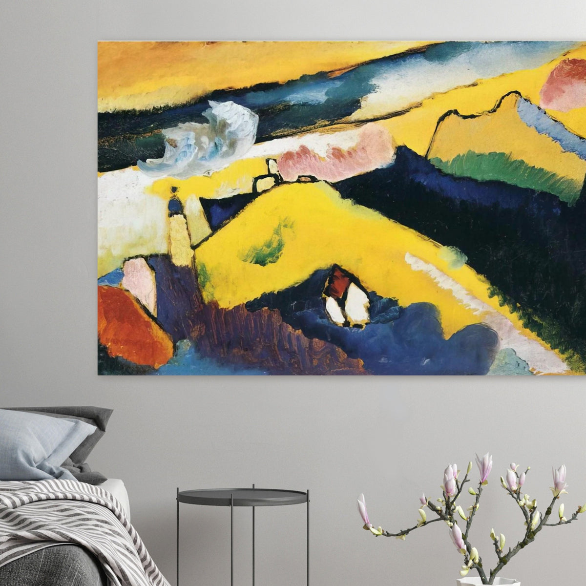 MOUNTAIN LANDSCAPE WITH CHURCH 1910 Poster | Wassily Kandinsky Poster | Wassily Kandinsky Shop