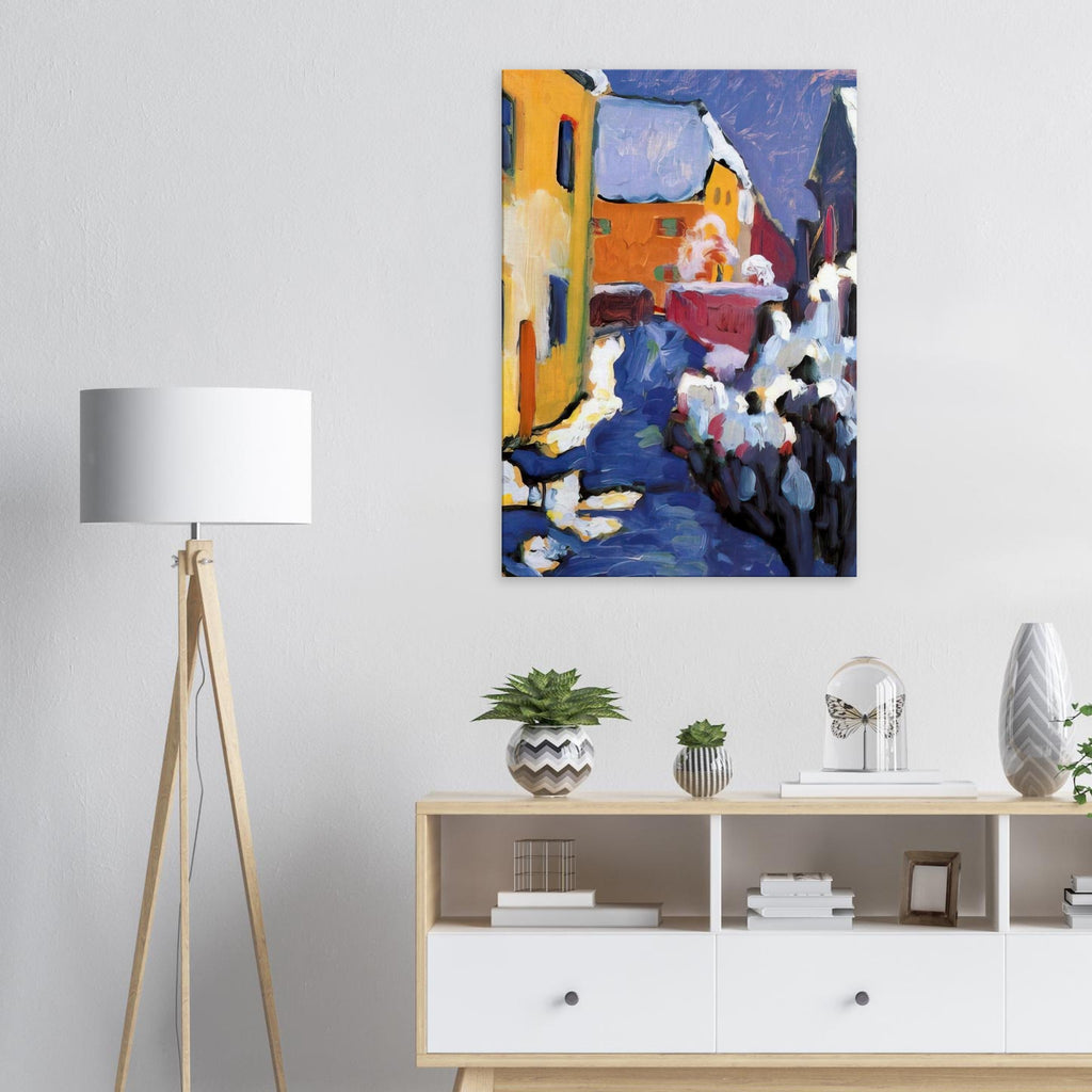 CEMETERY AND VICARAGE IN KOCHEL 1909 Canvas | Wassily Kandinsky Canvas | Wassily Kandinsky Shop