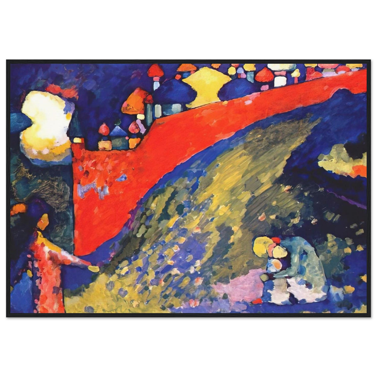 RED WALL DESTINY 1909 Framed Poster | Wassily Kandinsky Framed Prints Wall Art | Wassily Kandinsky Shop