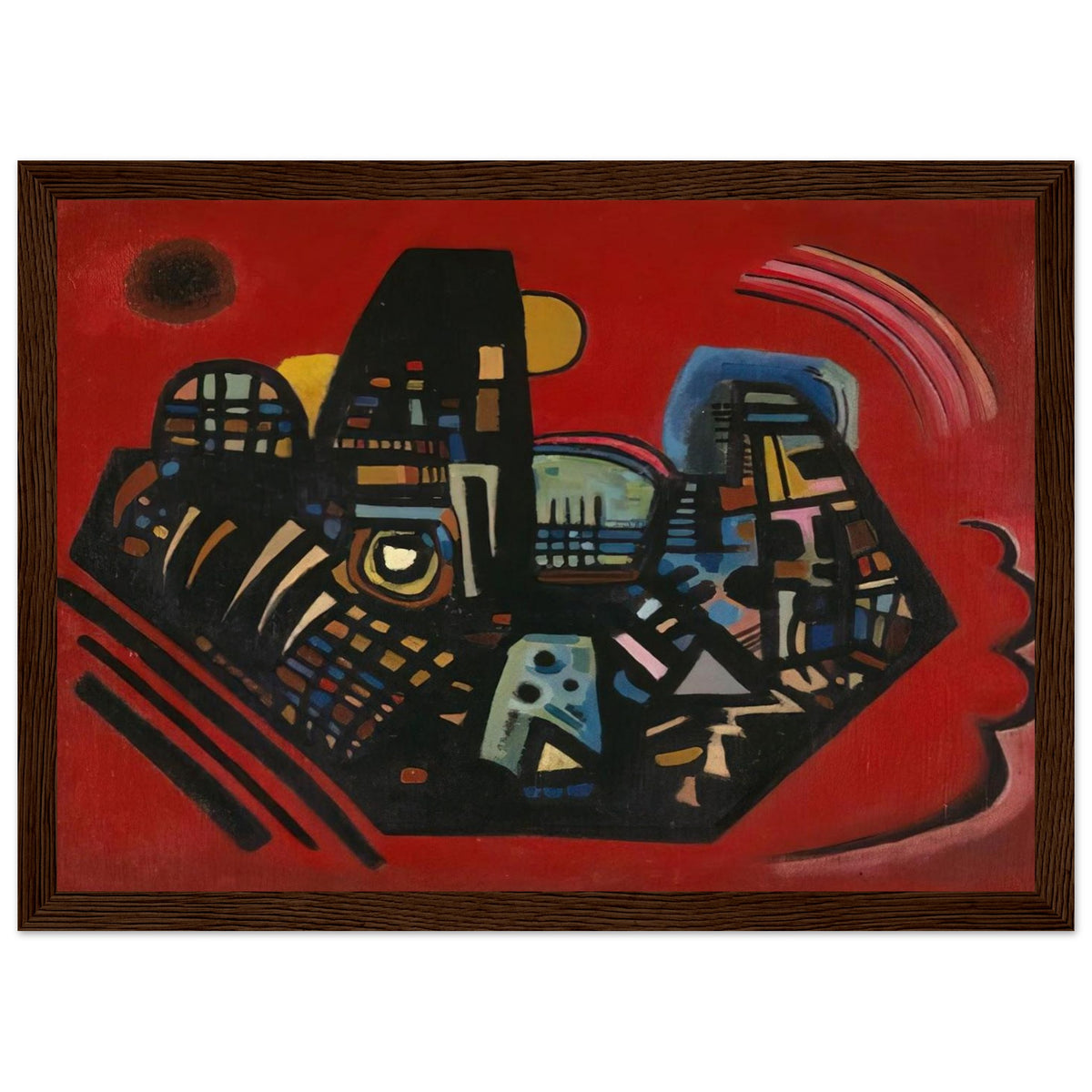 BLACK RED 1928 Framed Poster | Wassily Kandinsky Framed Prints Wall Art | Wassily Kandinsky Shop