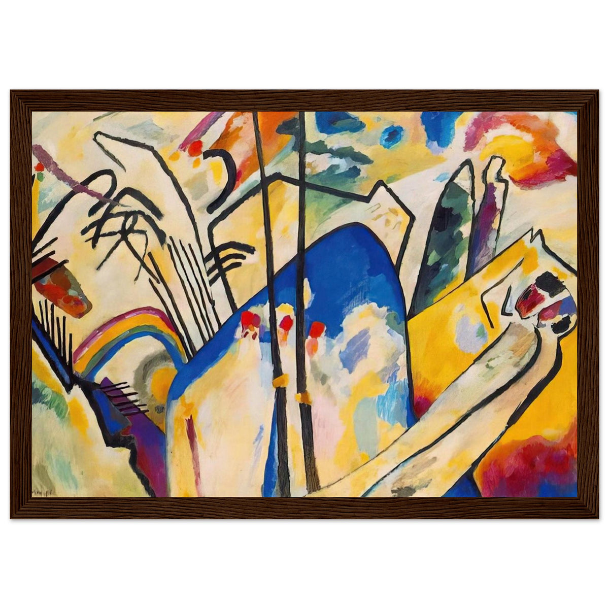 COMPOSITION IV 1911 Framed Poster | Wassily Kandinsky Framed Prints Wall Art | Wassily Kandinsky Shop