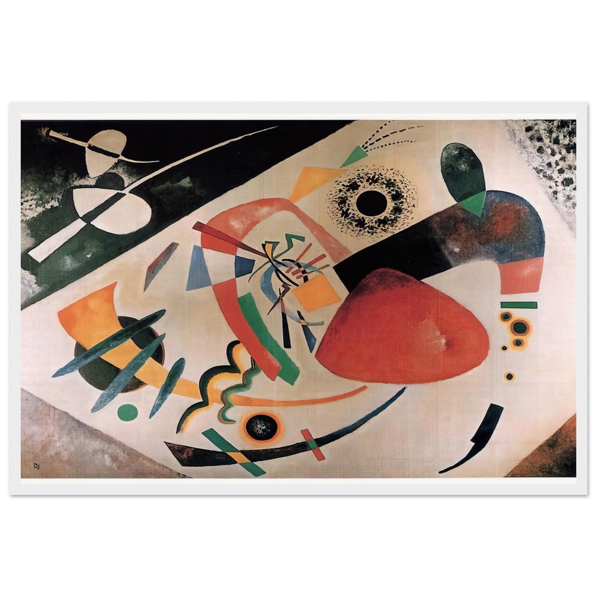 RED SPOT II 1921 Framed Poster | Wassily Kandinsky Framed Prints Wall Art | Wassily Kandinsky Shop