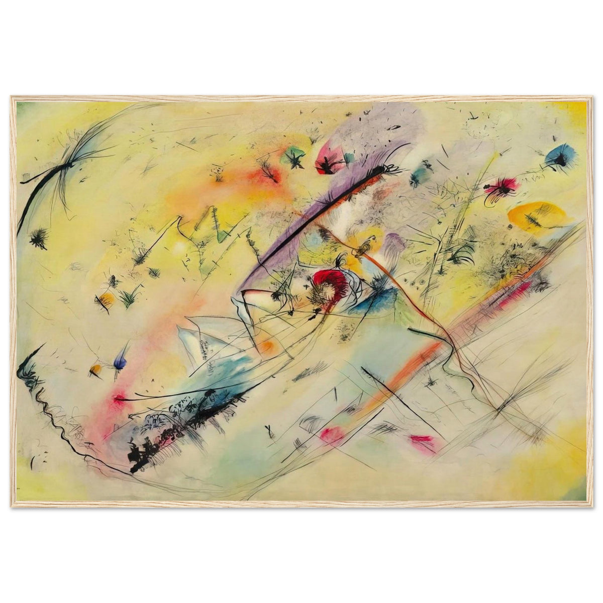 BRIGHT PICTURE 1913 Framed Poster | Wassily Kandinsky Framed Prints Wall Art | Wassily Kandinsky Shop