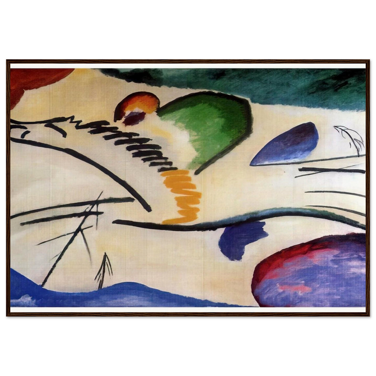 LYRICAL LYRICS 1911 Framed Poster | Wassily Kandinsky Framed Prints Wall Art | Wassily Kandinsky Shop