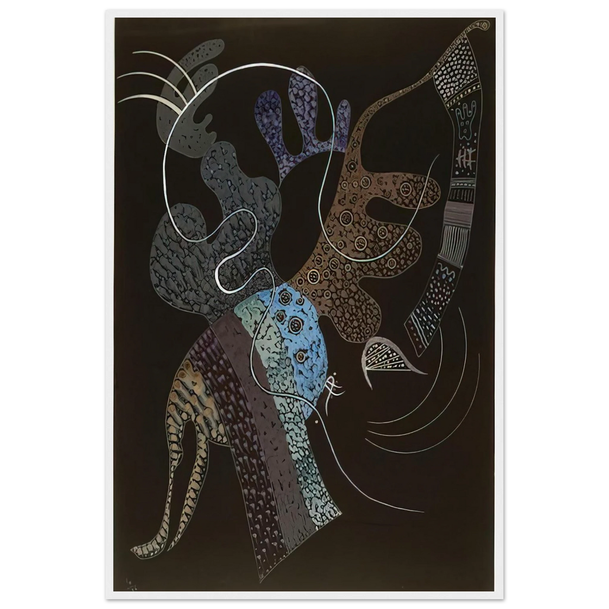 WHITE LINE 1936 Framed Poster | Wassily Kandinsky Framed Prints Wall Art | Wassily Kandinsky Shop
