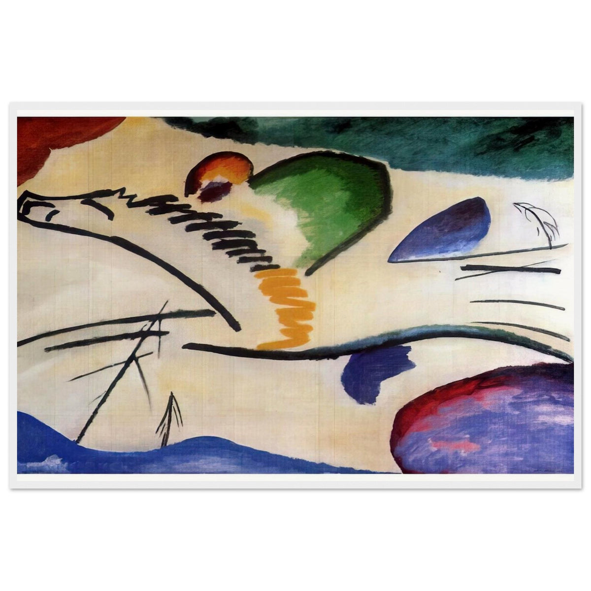 LYRICAL LYRICS 1911 Framed Poster | Wassily Kandinsky Framed Prints Wall Art | Wassily Kandinsky Shop