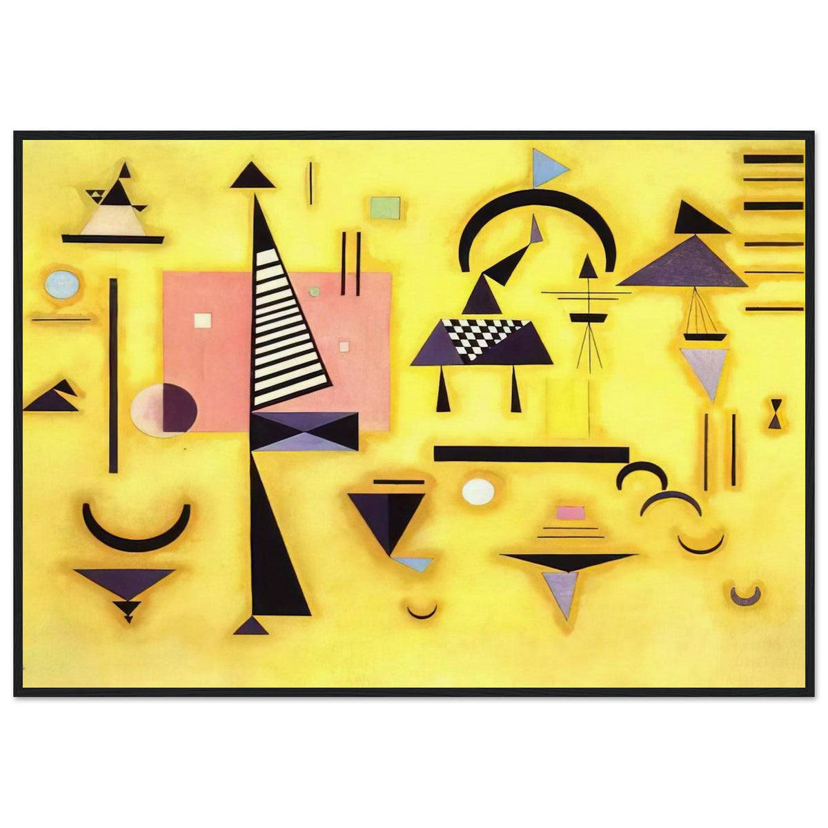 DECISIVE PINK 1932 Framed Poster | Wassily Kandinsky Framed Prints Wall Art | Wassily Kandinsky Shop