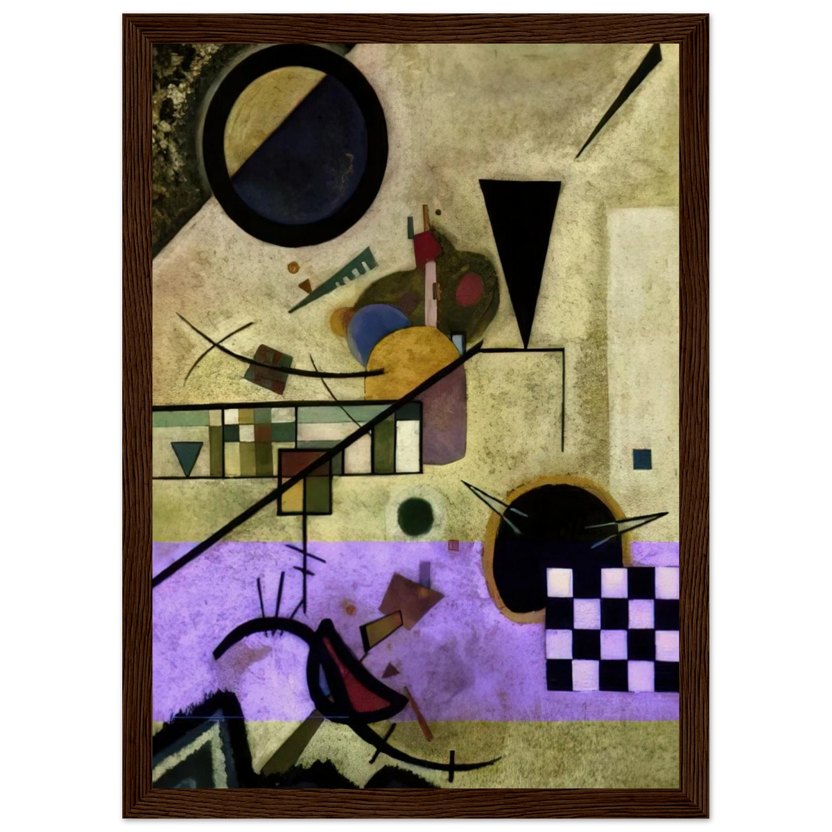 CONTRASTING SOUNDS 1924 Framed Poster | Wassily Kandinsky Framed Prints Wall Art | Wassily Kandinsky Shop