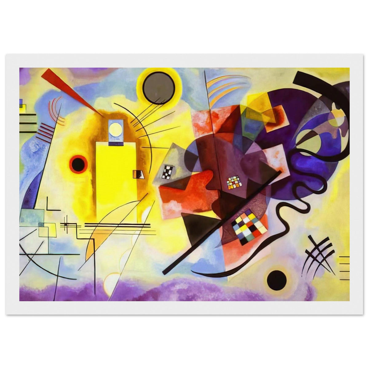 YELLOW RED BLUE 1925 Framed Poster | Wassily Kandinsky Framed Prints Wall Art | Wassily Kandinsky Shop