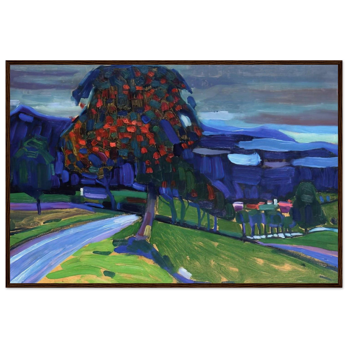 AUTUMN IN MURNAU 1908 Framed Poster | Wassily Kandinsky Framed Prints Wall Art | Wassily Kandinsky Shop