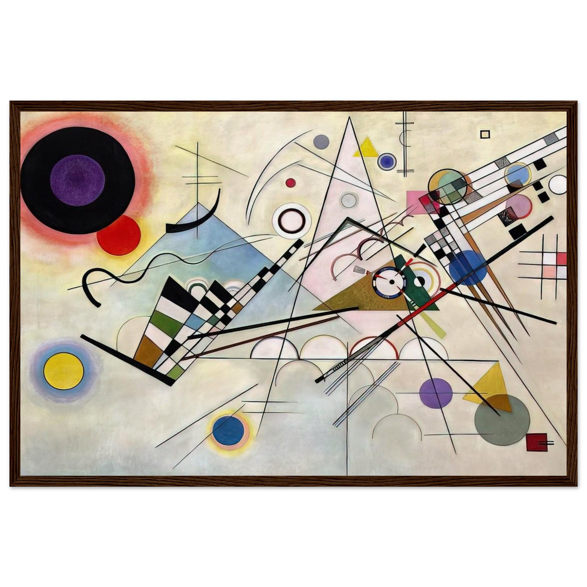 COMPOSITION 8 1923 Framed Poster | Wassily Kandinsky Framed Prints Wall Art | Wassily Kandinsky Shop