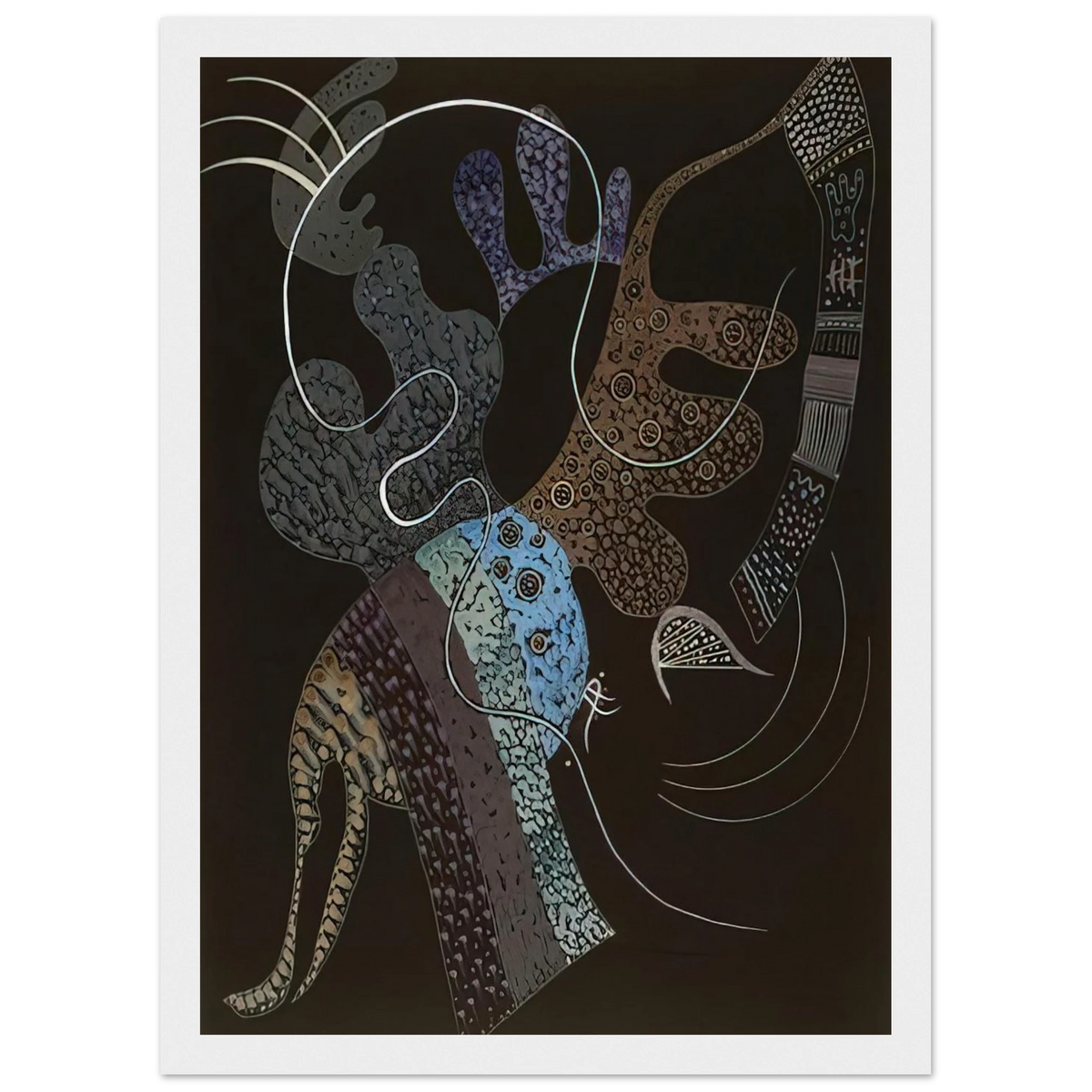 WHITE LINE 1936 Framed Poster | Wassily Kandinsky Framed Prints Wall Art | Wassily Kandinsky Shop