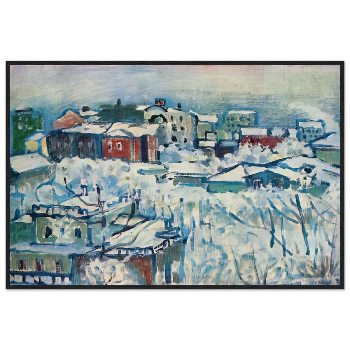 MOSCOW SMOLENSKY BOULEVARD STUDY 1916 Framed Poster | Wassily Kandinsky Framed Prints Wall Art | Wassily Kandinsky Shop