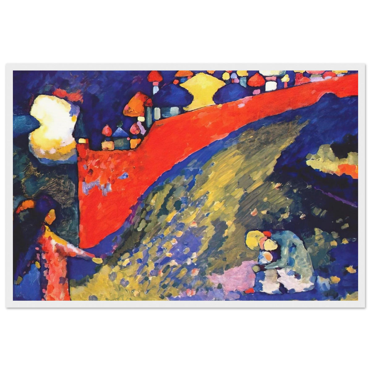 RED WALL DESTINY 1909 Framed Poster | Wassily Kandinsky Framed Prints Wall Art | Wassily Kandinsky Shop