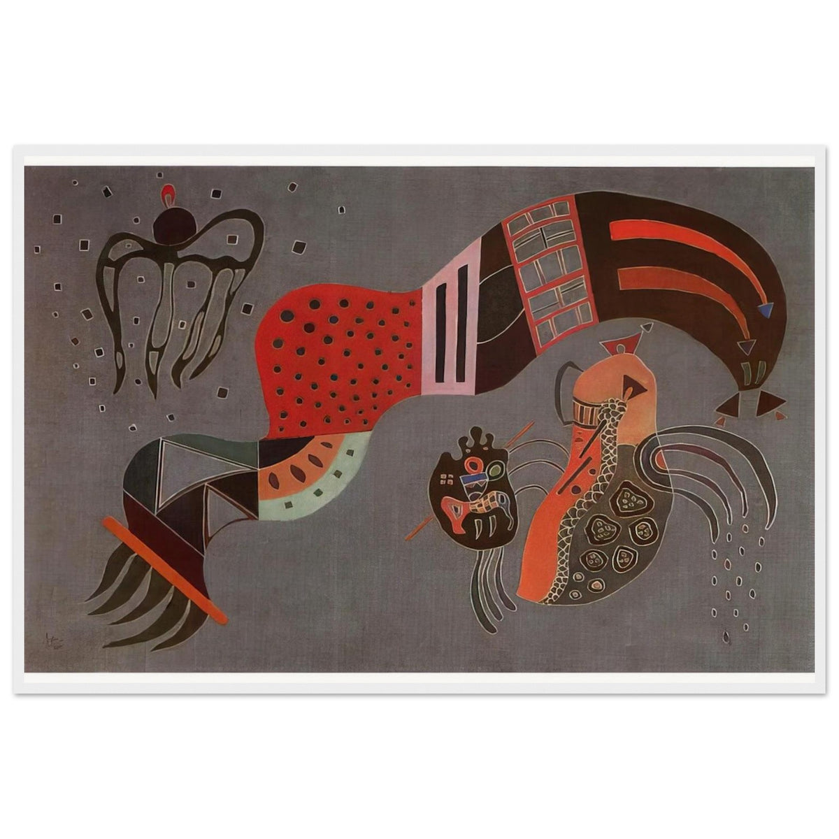 TEMPERED ELAN 1944 Framed Poster | Wassily Kandinsky Framed Prints Wall Art | Wassily Kandinsky Shop